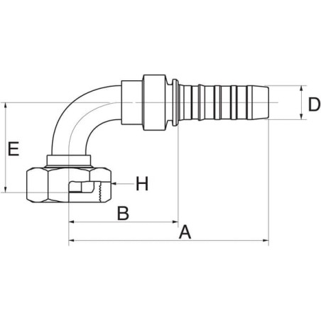 Insert 90 stopni DN13-M24x1.5 - 8GS17FFGX90