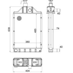 897358M4N Kramp, Radiator 