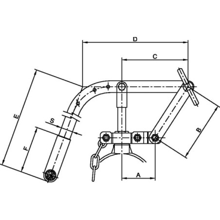 Valve operating handle 8 inch - 8990000