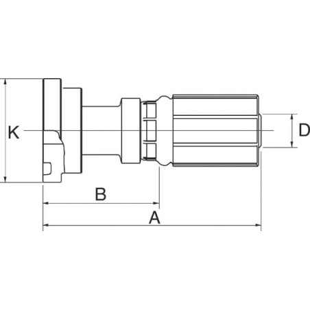 DN131/2 Flansch einsetzen - 8G8FL