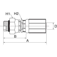 Insert DN13-7/8 SAE - 8G10MBX