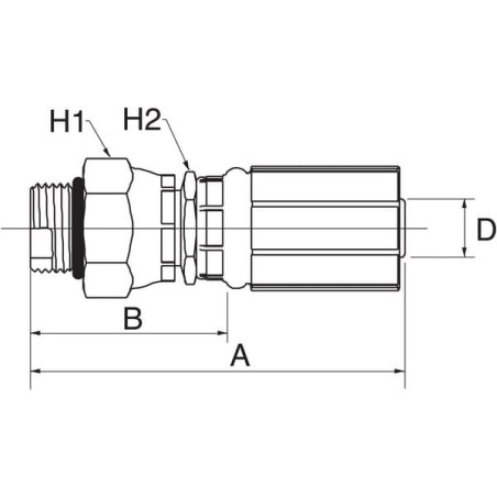 Insert DN13-7/8 SAE - 8G10MBX