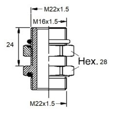 8931042962 Wabco, Screw Fittings 