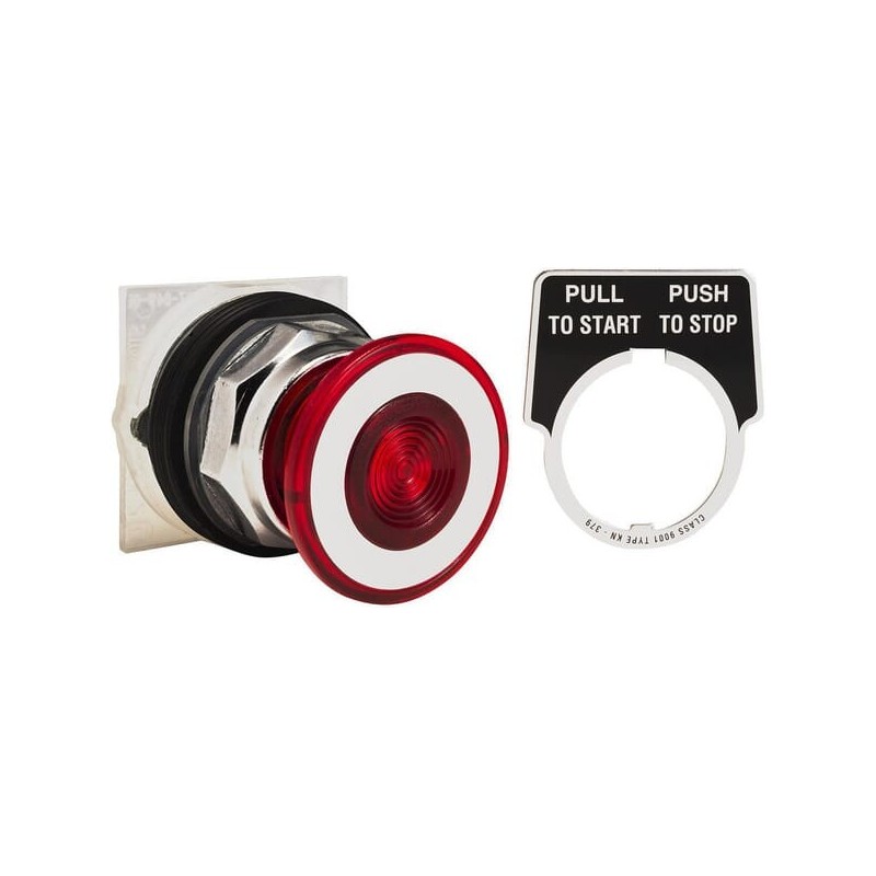 Push button, red, 30mm - 9001KR9R