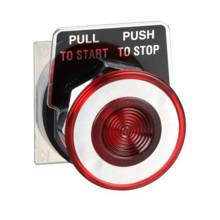 Push button, red, 30mm - 9001KR9R