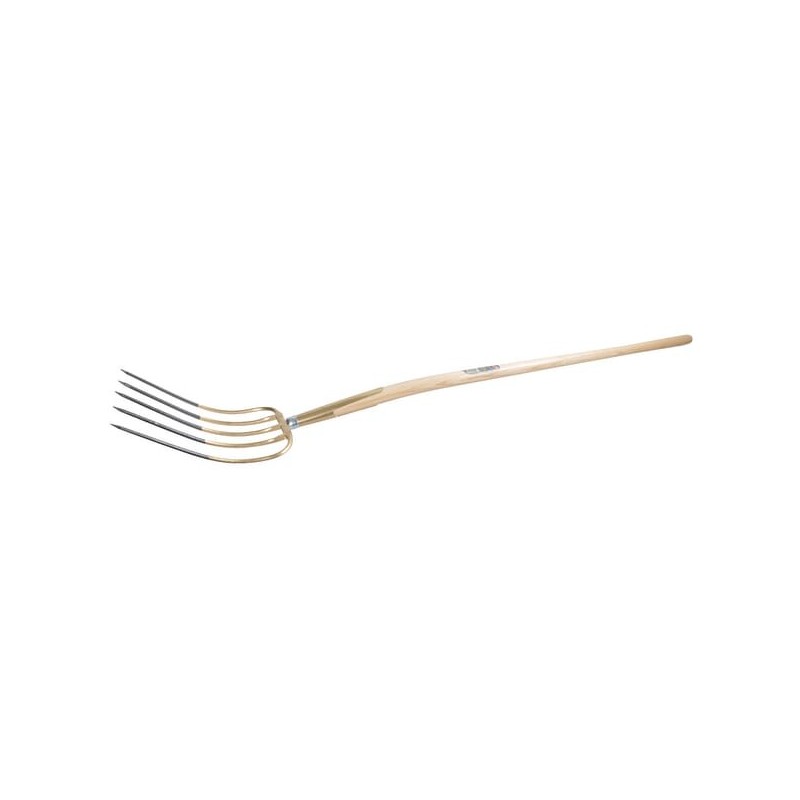 Manure fork 5 prong, shaped handle 135cm - 915250 Manure fork 5 prong, shaped handle 135cm - 915250