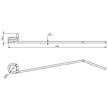 Ząb brony 7mm Hatzenbichler - 93008N