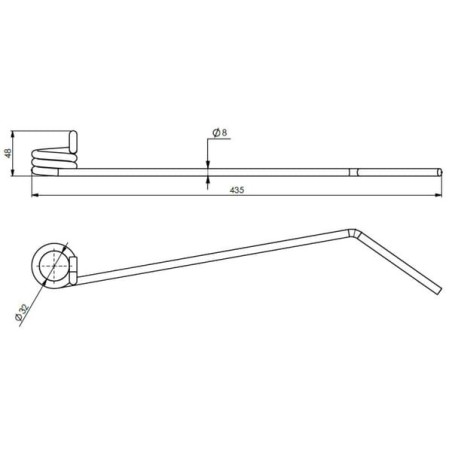 Ząb brony 8mm Hatzenbichler - 93007N