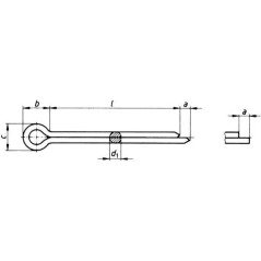 Zawleczka 4.0x36 mm stal nierdzewna A2 DIN 94 - 94436RVS