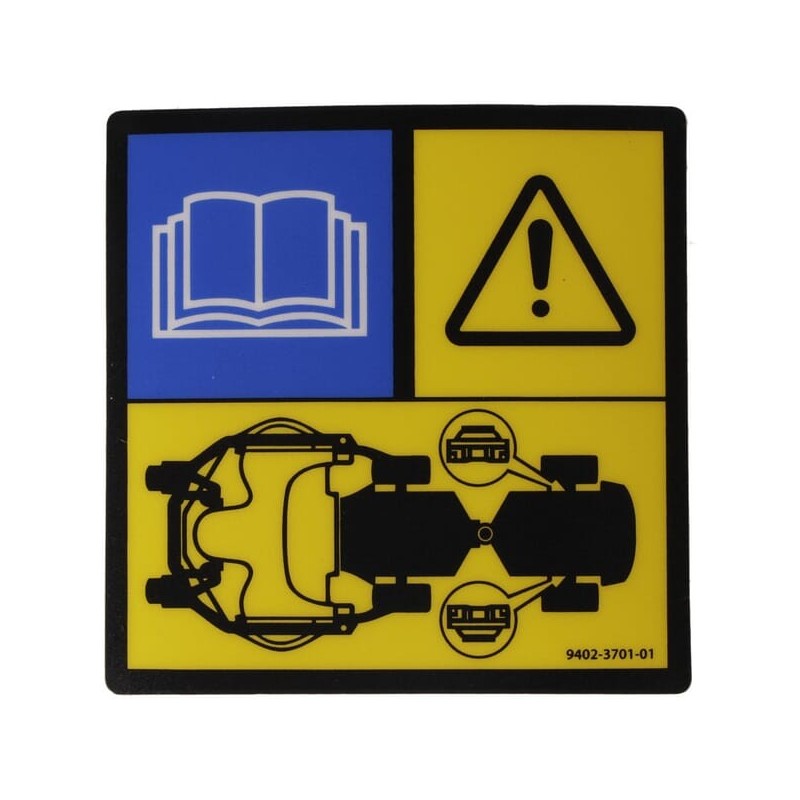 Warning decal - 9402370101 Warning decal - 9402370101