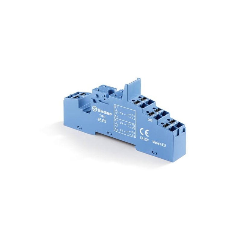 Push-in terminal socket for series 40 - 95P5 Push-in terminal socket for series 40 - 95P5
