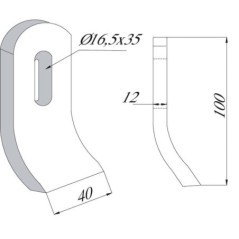 Bijak 40x12 mm Herder - 95722012