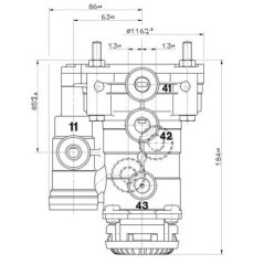 9730090100 Wabco, Trailer brake valves 