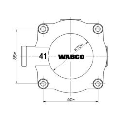 9730020700 Wabco, Zawory hamulcowe do przyczepy 