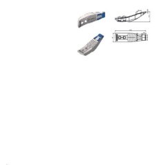 Dziób redlicy 260x65x6 mm wzmocniona wygięta, 2-otw. pasująca do Pöttinger, Kramp - 9791500310CN