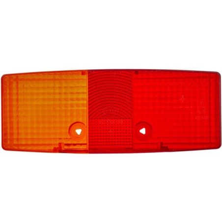 Light lens, amber/red, rectangular rear/left Hella - 9EL118700001