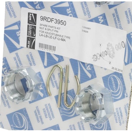 Axle nut set 39x1,5 - 9RDF3950