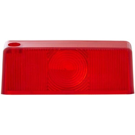 Light lens, transparent/red, rectangular LH/RH Hella - 9EL132215001