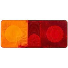 Light lens, amber/red, rectangular rear/left Hella - 9EL112743001