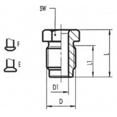 Złącze M10x1 / 6.3 mm - 9910149