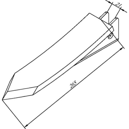 Meißelschar Hartmetall - 990245