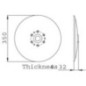 Hohlscheibe D350mm Org. - AC497955 Hohlscheibe D350mm Org. - AC497955