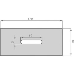 Scraper 80x170mm Rabe - AB130001