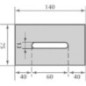 Scraper 75x140mm Lely - AB080007 Scraper 75x140mm Lely - AB080007