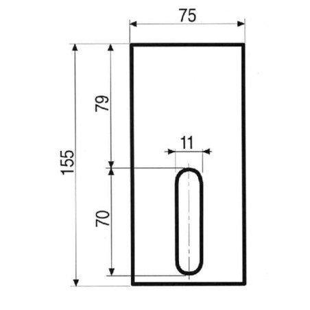 Zgarniak 75x155mm Landsberg - AB075001