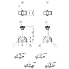 A3211D2 Camozzi, Socket valves 