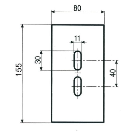 Zgarniak 80x155mm Pegoraro - AB110001