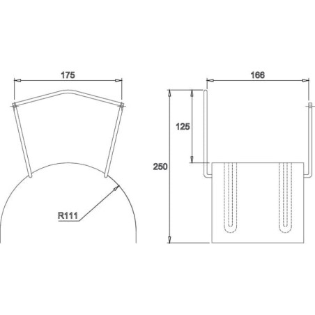Wandschlauchhalter MIDI - AKS11365