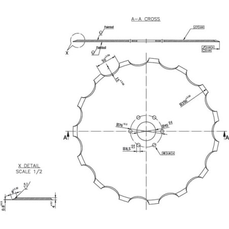 Sechscheibe 15T. Accord - AC821840N
