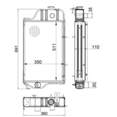 AL25255N Kramp, Radiator 