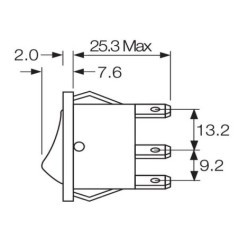 Switch for lever ALE from 2 - AL9TN