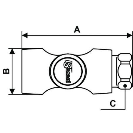 Quick release safety coupling 1/2 inch BSP female thread - ASI061103