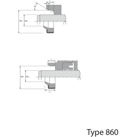 Rod wiper ASM 65x75x7/10mm - ASM6575710