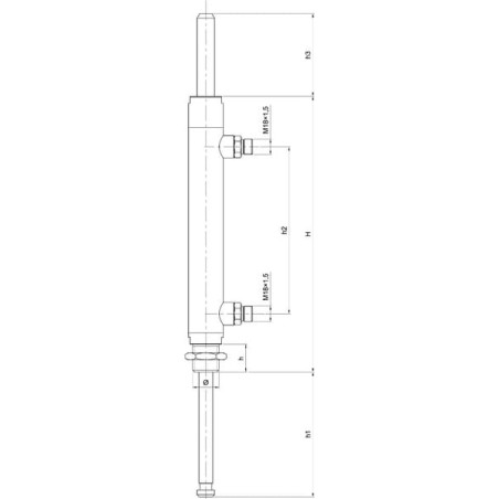 Siłownik hydrauliczny 8 cali dwustronnego działania z tłoczyskiem przelotowym - ARZO0552200000