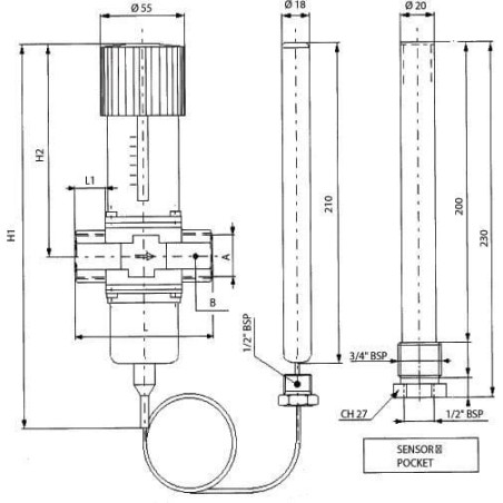 Regulator temperatury AVTA 25 - AVTA25