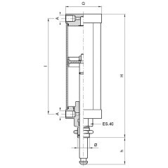 Pneumatic cylinder 8 inch - ARZO0570200000