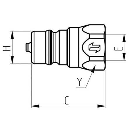 Quick release coupling male 3/4 inch - 20 - 3/4 inch BSP - ANV34GASM