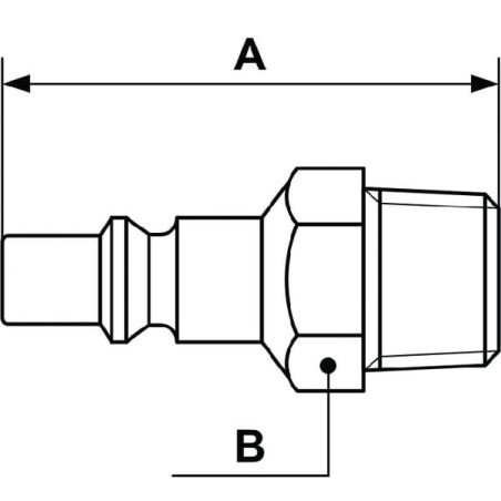 Male con with 3/8 inch BSP M/Thd - ARP066152