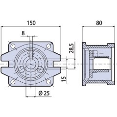 Flange-OMP/OMR 25 - AR5327