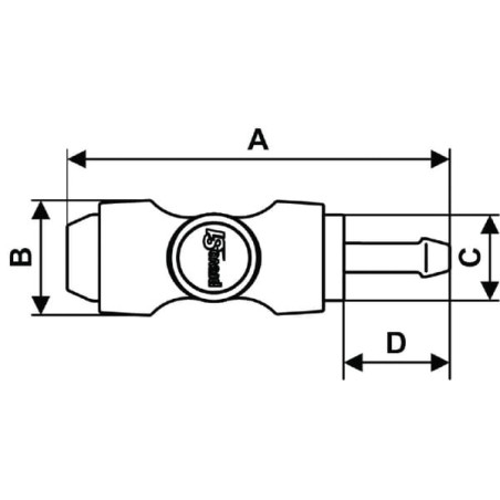 Quick release safety coupling with 13mm hosetail - BSI061813