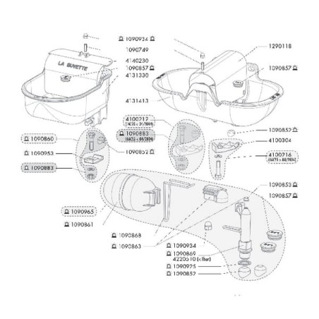 3 Sets BolzenScheibeMutter - BU1090883