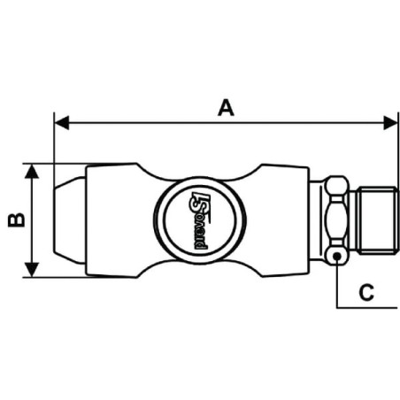 Quick release safety coupling 1/4 inch BSP male thread - BSI061151
