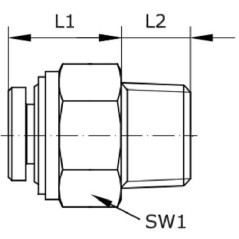 Steckverschraubung - BSCS418B