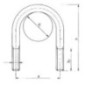U bolt 15mm - BS15 U bolt 15mm - BS15