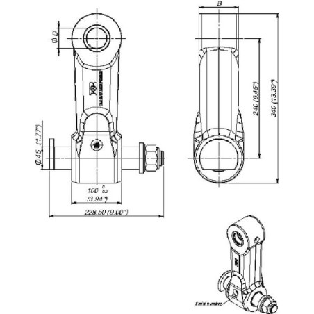 Link BR3 100/45 Pin 45 - BR345