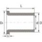 Plain bearing bush 16x18x17mm - BB16182417PTFE